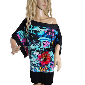Cache | Vintage | Changing Silhouette Kimono-Sleeve Top/Tunic/Mini | M | Y2K